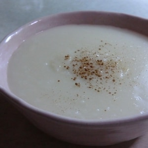 ご飯の甘いミルクスープ